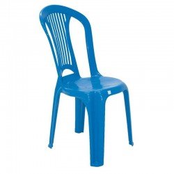 CADEIRA PLASTICA MONOBLOCO ATLANTIDA ECONOMY AZUL