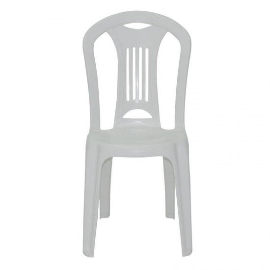 CADEIRA PLASTICA MONOBLOCO CARAVELAS ECONOMY BRANCA