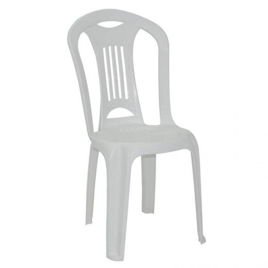 CADEIRA PLASTICA MONOBLOCO CARAVELAS ECONOMY BRANCA
