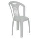 CADEIRA PLASTICA MONOBLOCO CARAVELAS ECONOMY BRANCA