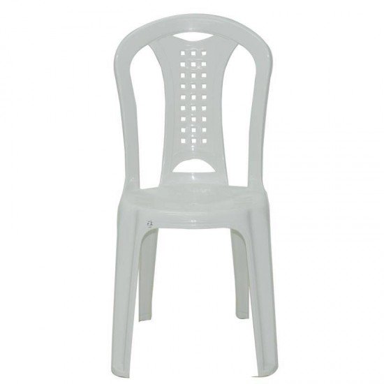 CADEIRA PLASTICA MONOBLOCO IMBITUBA ECONOMY BRANCA
