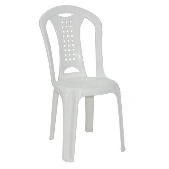CADEIRA PLASTICA MONOBLOCO IMBITUBA ECONOMY BRANCA