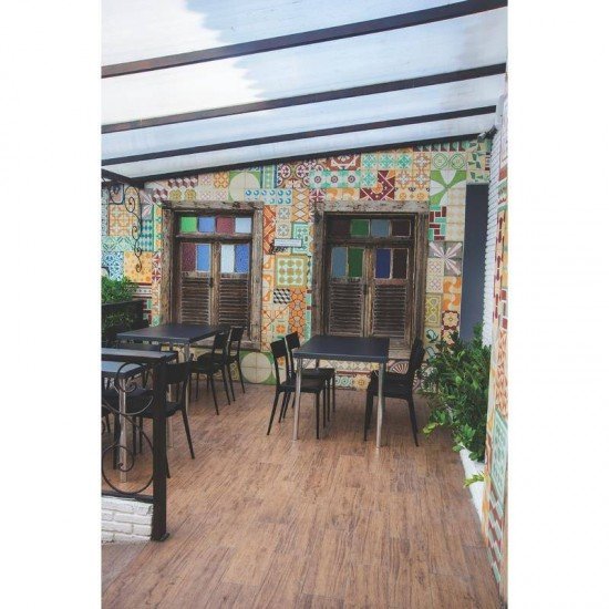 CADEIRA PLASTICA MONOBLOCO DIANA PRETA