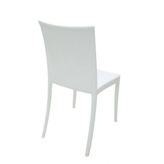 CADEIRA PLASTICA MONOBLOCO LAURA BRANCA