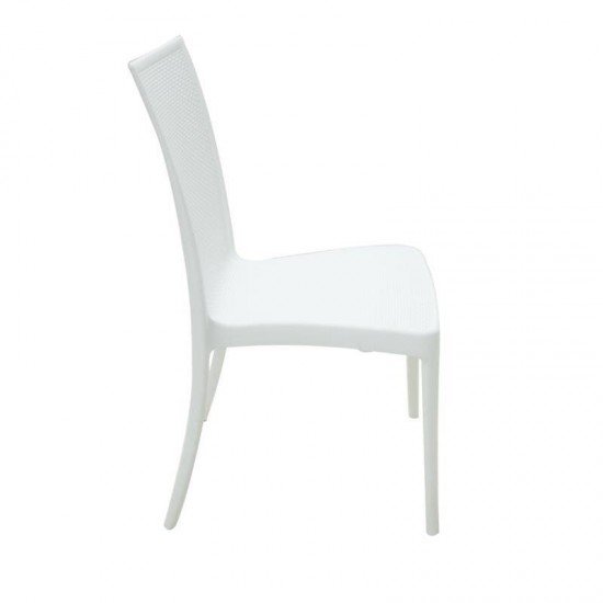 CADEIRA PLASTICA MONOBLOCO LAURA BRANCA