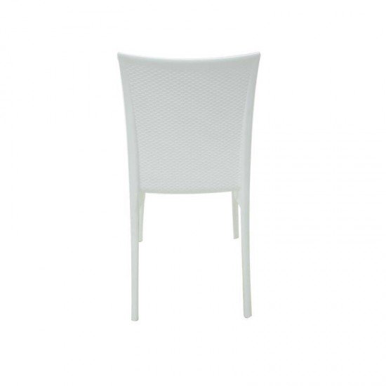 CADEIRA PLASTICA MONOBLOCO LAURA BRANCA