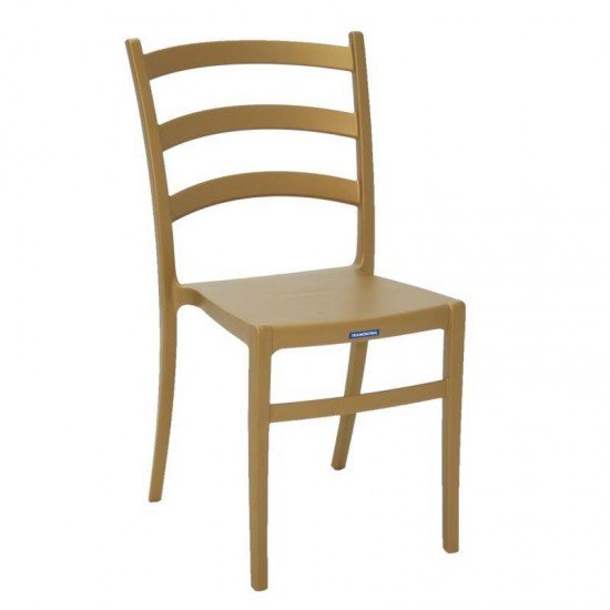 CADEIRA PLASTICA MONOBLOCO NADIA DOURADA