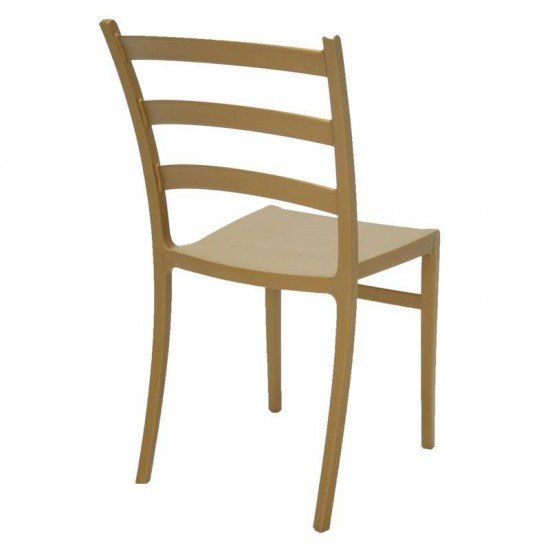 CADEIRA PLASTICA MONOBLOCO NADIA DOURADA