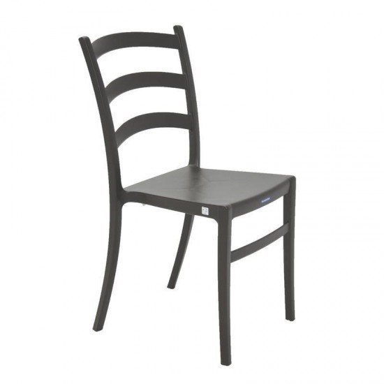 CADEIRA PLASTICA MONOBLOCO NADIA MARROM