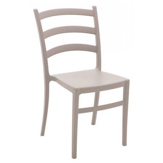 CADEIRA TRAMONTINA NÁDIA EM POLIPROPILENO E FIBRA DE VIDRO CAMURÇA