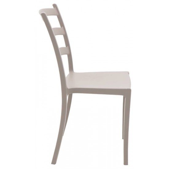 CADEIRA TRAMONTINA NÁDIA EM POLIPROPILENO E FIBRA DE VIDRO CAMURÇA