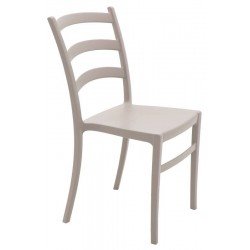 CADEIRA TRAMONTINA NÁDIA EM POLIPROPILENO E FIBRA DE VIDRO CAMURÇA