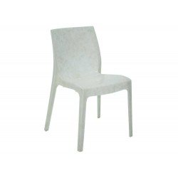 CADEIRA PLASTICA MONOBLOCO ALICE MADRE PEROLA BRANCA TRAMONTINA