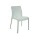 KIT 4 CADEIRAS PLASTICA MONOBLOCO ALICE MADRE PEROLA BRANCA TRAMONTINA