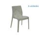 KIT 6 CADEIRAS PLASTICA MONOBLOCO ALICE MADRE PEROLA ESMERALDA TRAMONTINA