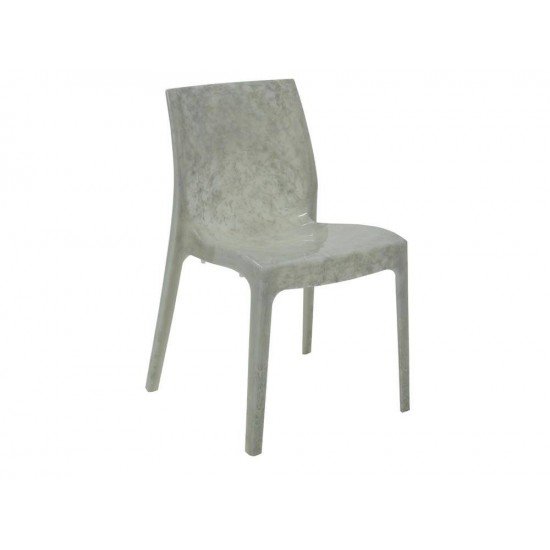 KIT 6 CADEIRAS PLASTICA MONOBLOCO ALICE MADRE PEROLA ESMERALDA TRAMONTINA