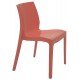 CADEIRA ALICE POLIDA SEM BRACOS EM POLIPROPILENO ROSA CORAL TRAMONTINA