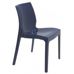 CADEIRA TRAMONTINA ALICE BRILHO SUMMA EM POLIPROPILENO AZUL YALE