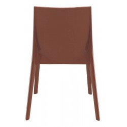 CADEIRA TRAMONTINA ALICE BRILHO SUMMA EM POLIPROPILENO TERRACOTA