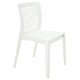 CADEIRA PLASTICA MONOBLOCO VICTORIA BRANCA ENCOSTO VAZADO HORIZONTAL