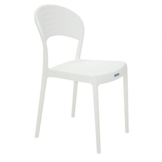 CADEIRA PLASTICA MONOBLOCO SISSI BRANCA