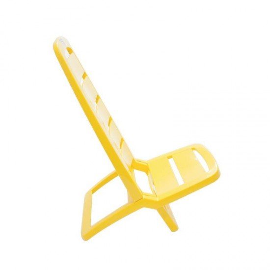 CADEIRA PLASTICA DOBRAVEL GUARUJA AMARELA