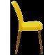 CADEIRA VANDA EM POLIPROPILENO AMARELO COM PERNAS DE ALUMÍNIO LINHEIRO TRAMONTINA