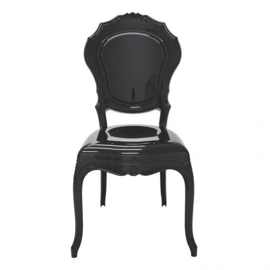 CADEIRA PLASTICA MONOBLOCO BELLE EPOQUE PRETA
