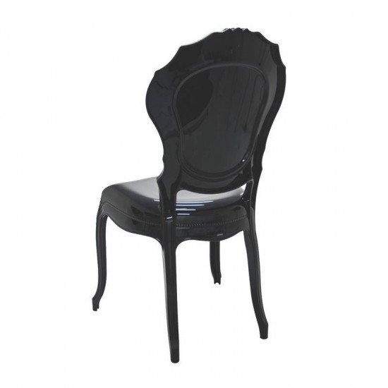 CADEIRA PLASTICA MONOBLOCO BELLE EPOQUE PRETA