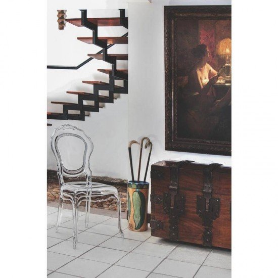 CADEIRA PLASTICA MONOBLOCO BELLE EPOQUE TRANSPARENTE