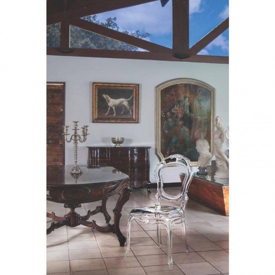 CADEIRA PLASTICA MONOBLOCO BELLE EPOQUE TRANSPARENTE