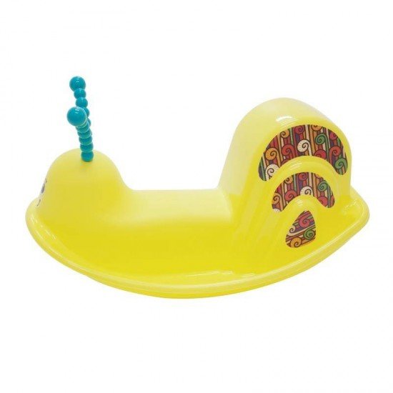 ASSENTO BALANCO EM PLASTICO INFANTIL DINDON AMARELO