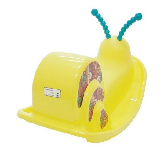 ASSENTO BALANCO EM PLASTICO INFANTIL DINDON AMARELO