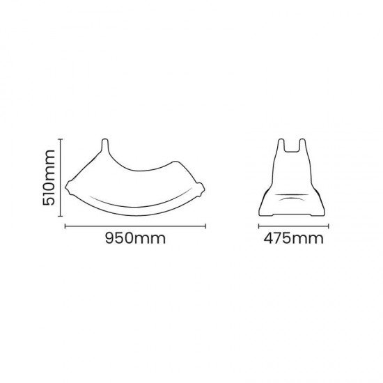 GANGORRA INFANTIL TRAMONTINA PEEK EM POLIETILENO AMARELO