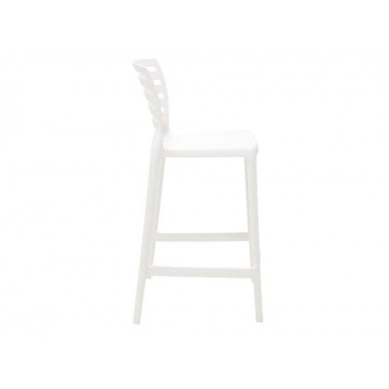 CADEIRA PLASTICA MONOBLOCO SOFIA BRANCA ENCOSTO VAZADO HORIZONTAL BAR E RESIDENCIA TRAMONTINA