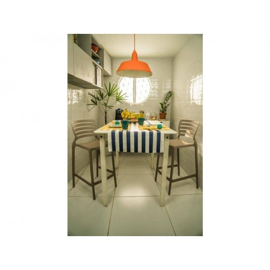 CADEIRA PLASTICA MONOBLOCO SOFIA CAMUR A ENCOSTO VAZADO HORIZONTAL BAR E RESIDENCIA TRAMONTINA