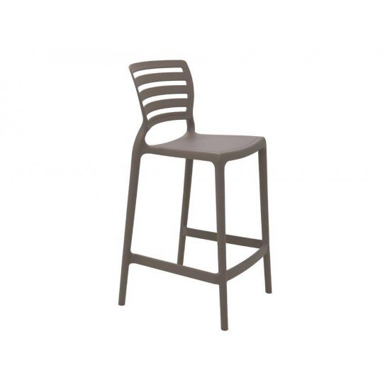 CADEIRA PLASTICA MONOBLOCO SOFIA CAMUR A ENCOSTO VAZADO HORIZONTAL BAR E RESIDENCIA TRAMONTINA