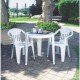 CADEIRA PLASTICA MONOBLOCO COM BRACOS ILHABELA BRANCA