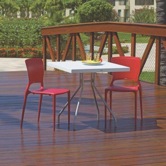 CADEIRA PLASTICA MONOBLOCO SOFIA GRAFITE