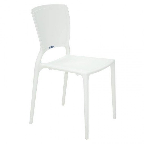 CADEIRA PLASTICA MONOBLOCO SOFIA BRANCA