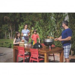 CADEIRA PLASTICA MONOBLOCO SOFIA BRANCA ENCOSTO VAZADO HORIZONTAL