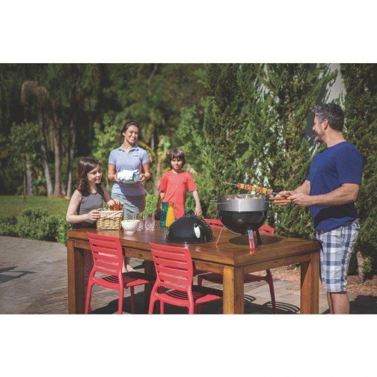 CADEIRA PLASTICA MONOBLOCO SOFIA BRANCA ENCOSTO VAZADO HORIZONTAL