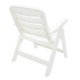 CADEIRA PLASTICA  DOBRAVEL COM BRACOS IRACEMA BRANCA COM ENCOSTO BAIXO