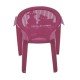 CADEIRA PLASTICA MONOBLOCO COM BRACOS INFANTIL ESTAMPADA CATTY ROSA