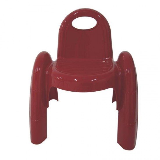 CADEIRA PLASTICA MONOBLOCO COM BRACOS INFANTIL POPI VERMELHA SEM INSERTO TRAMONTINA