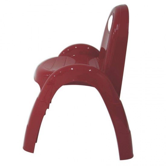 CADEIRA PLASTICA MONOBLOCO COM BRACOS INFANTIL POPI VERMELHA SEM INSERTO TRAMONTINA