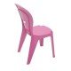 CADEIRA PLASTICA MONOBLOCO INFANTILO VICE ROSA