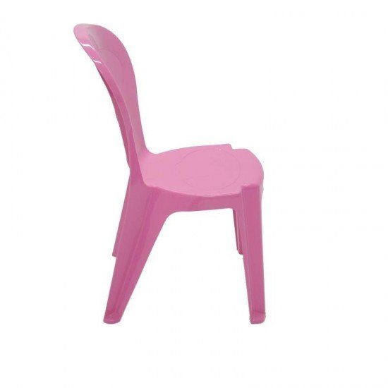 CADEIRA PLASTICA MONOBLOCO INFANTILO VICE ROSA