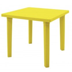 MESA TRAMONTINA SANCHO EM POLIPROPILENO AMARELO