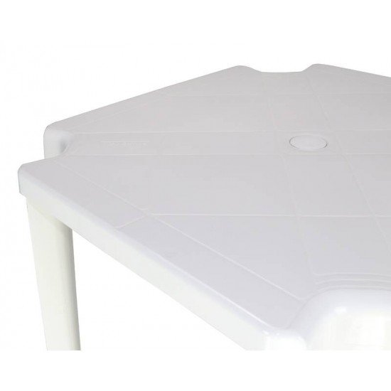 MESA TRAMONTINA NORONHA EM POLIPROPILENO BRANCO